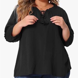 New Elegant Black Women's Top